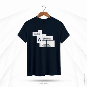 EVEN A SMILE IS CHARITY - DARK NAVY