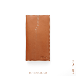 GENUINE LEATHER LONG WALLET STYLE-03 CAMEL - OUBD