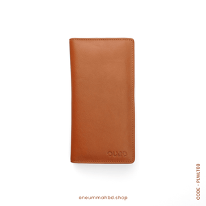 GENUINE LEATHER LONG WALLET STYLE-04 CAMEL - OUBD