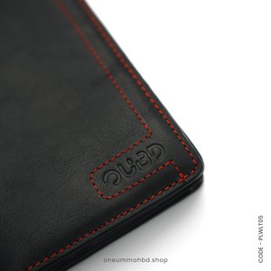 GENUINE LEATHER LONG WALLET STYLE-03 BLACK - OUBD