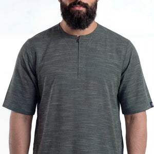 MENS PREMIUM HALF SLEEVE THOBE - OUBD