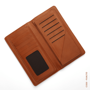 GENUINE LEATHER LONG WALLET STYLE-05 CAMEL - OUBD