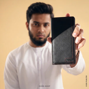 GENUINE LEATHER LONG WALLET STYLE-03 BLACK -