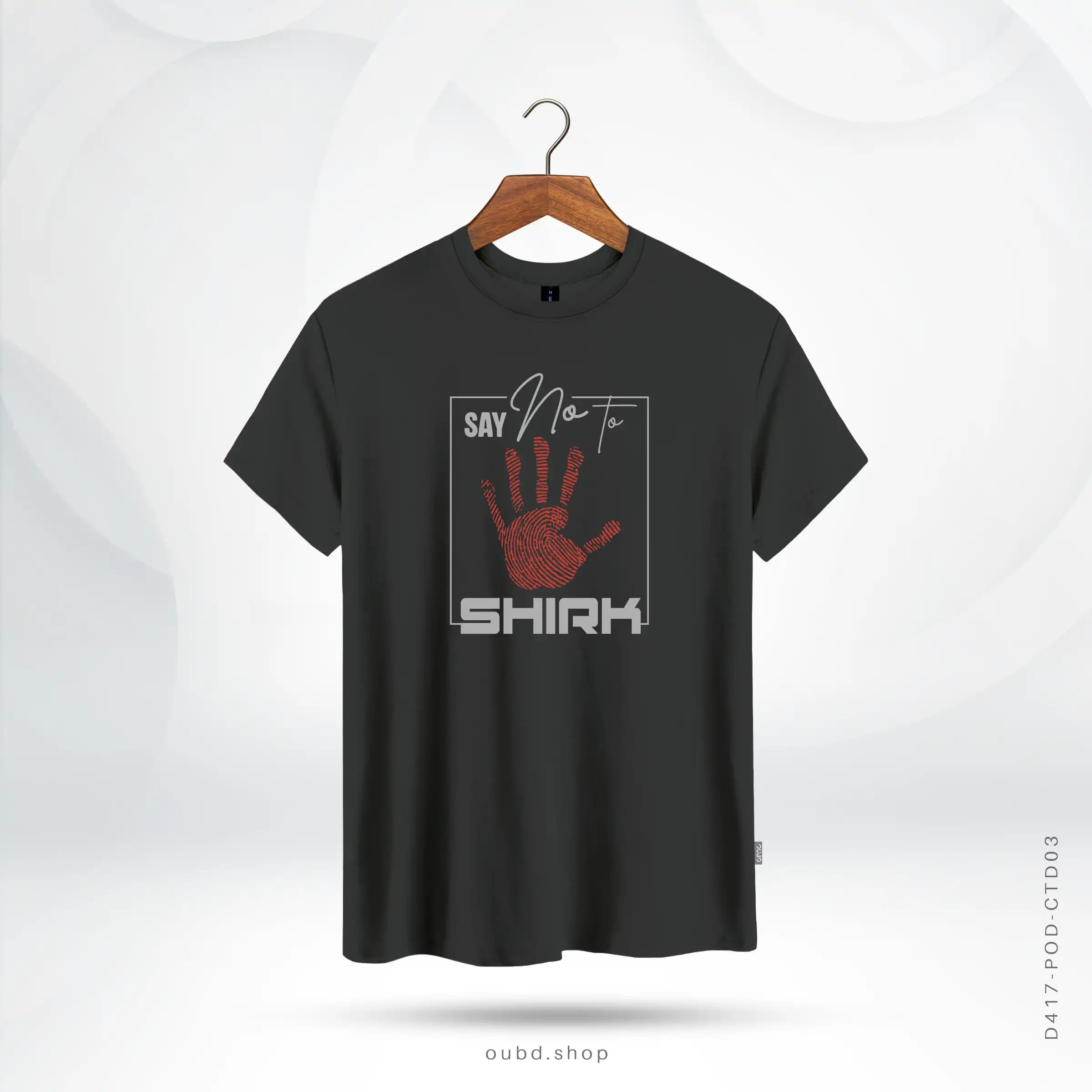 SAY NO TO SHIRK - CHARCOAL