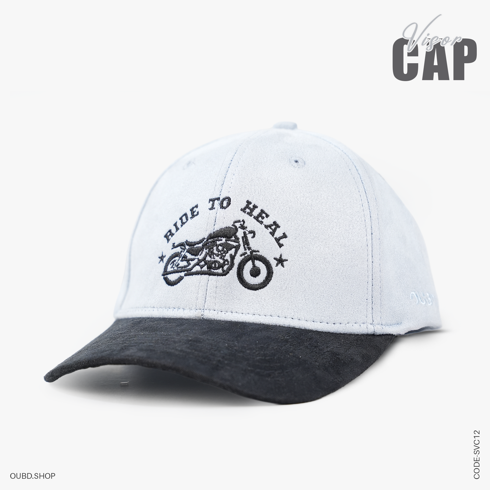 SPECIAL SUEDE VISOR CAP RIDE TO HEAL