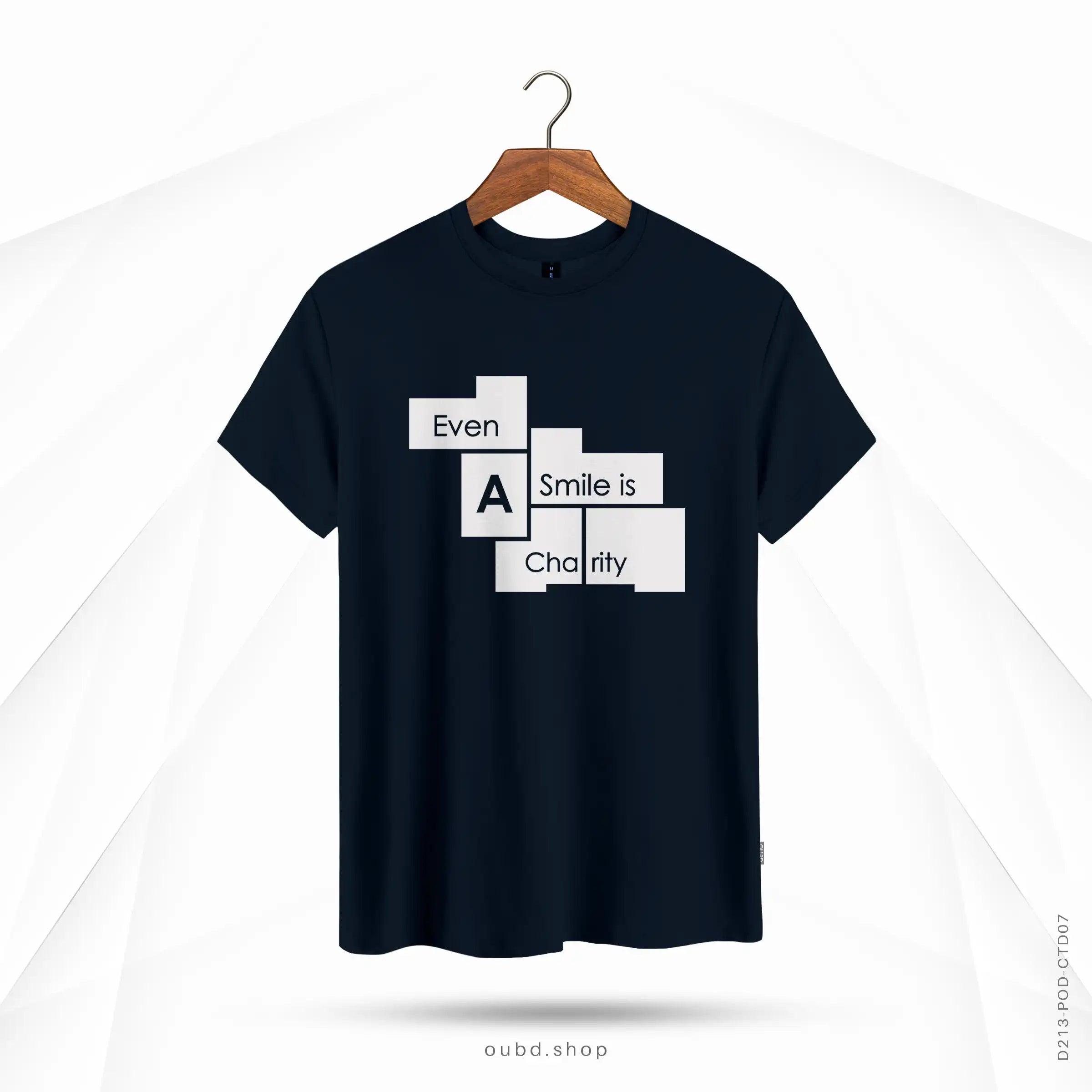 EVEN A SMILE IS CHARITY - DARK NAVY