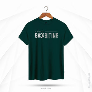 AVOID BACKBITING - BOTTLE GREEN