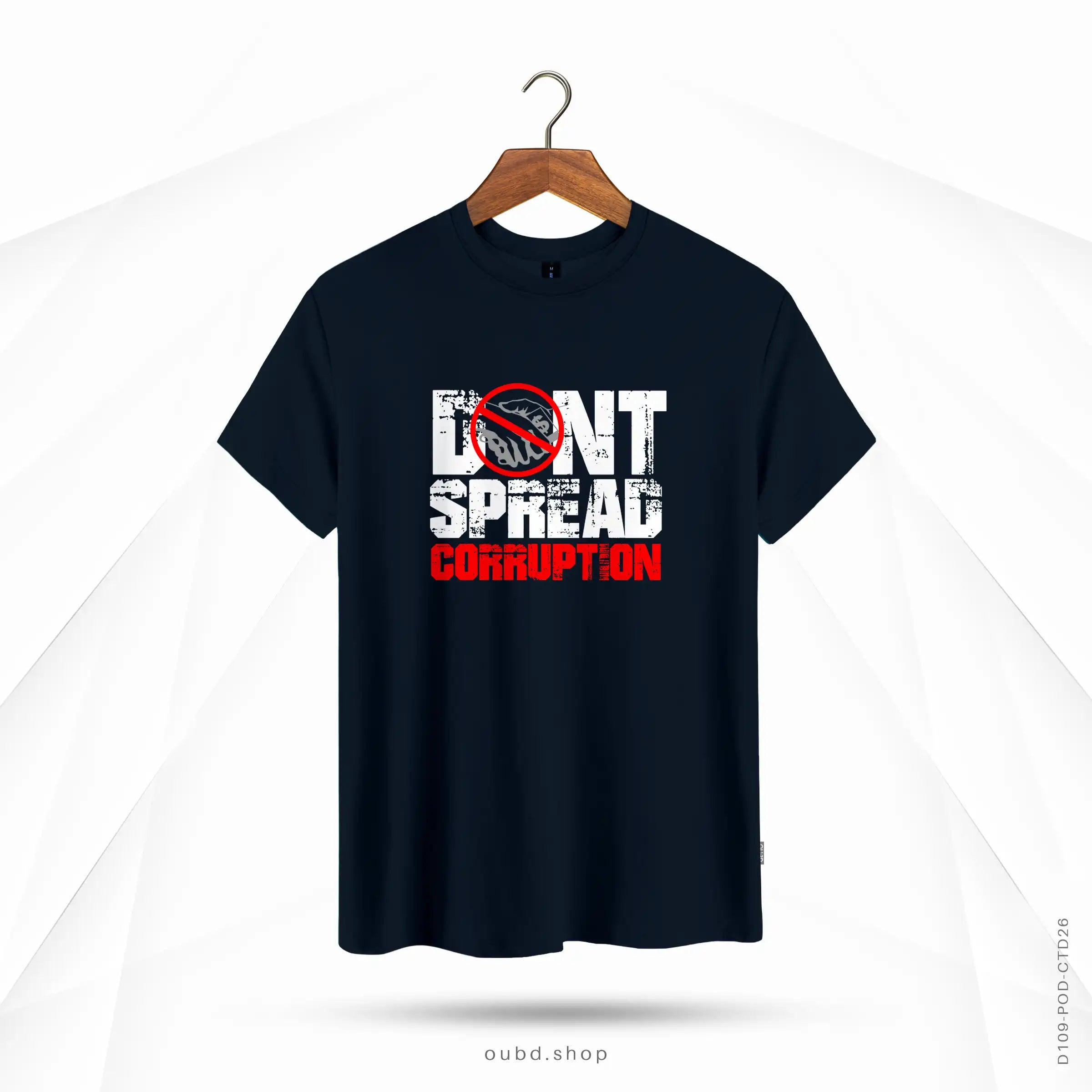 DON'T SPREAD CORRUPTION - DARK NAVY