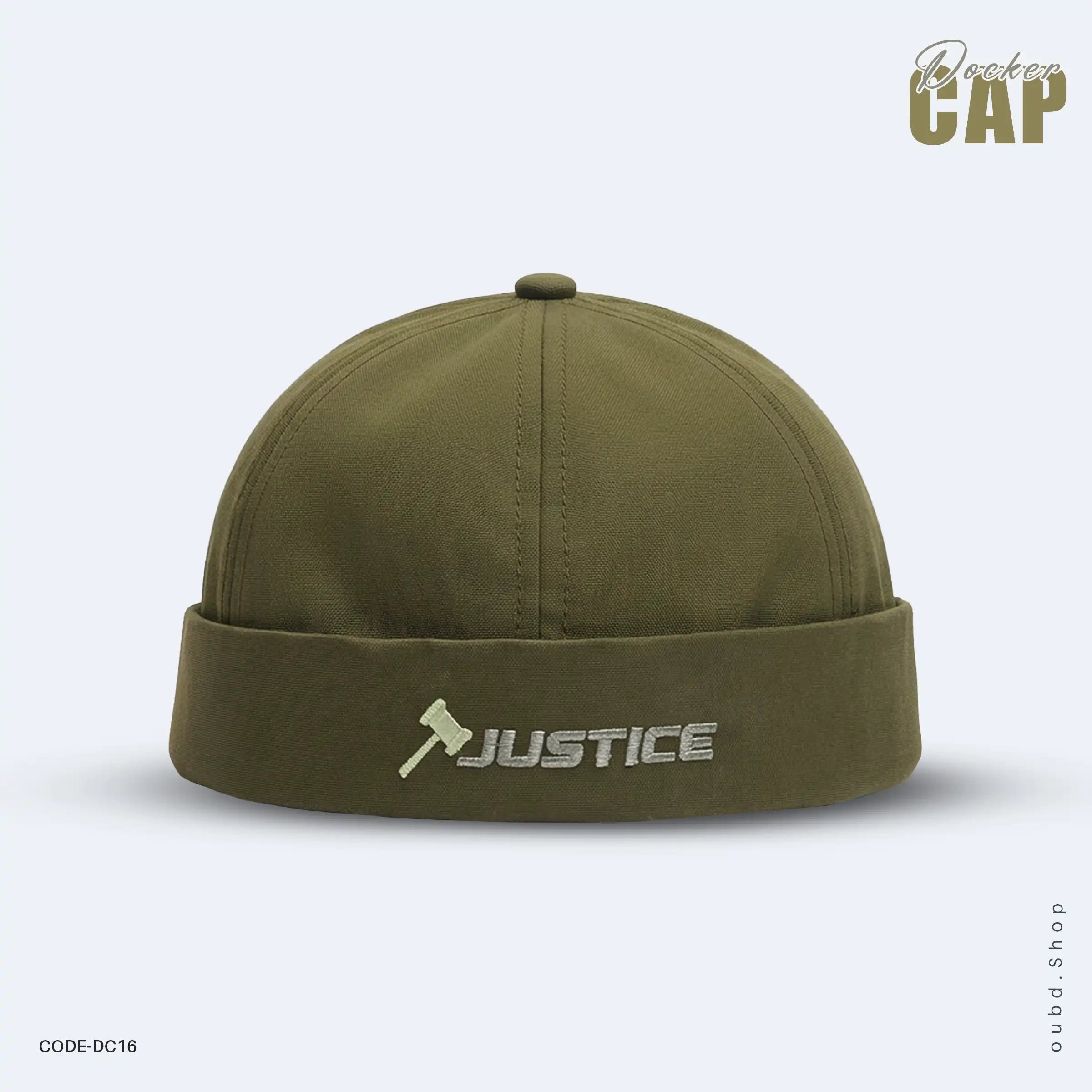 DOCKER CAP - JUSTICE - LIGHT OLIVE