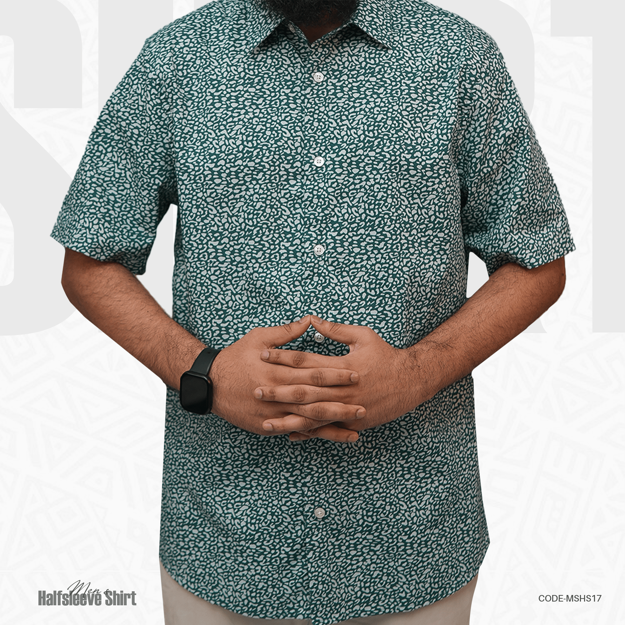 MENS CLASSIC HALF SLEEVE SHIRT - OUBD