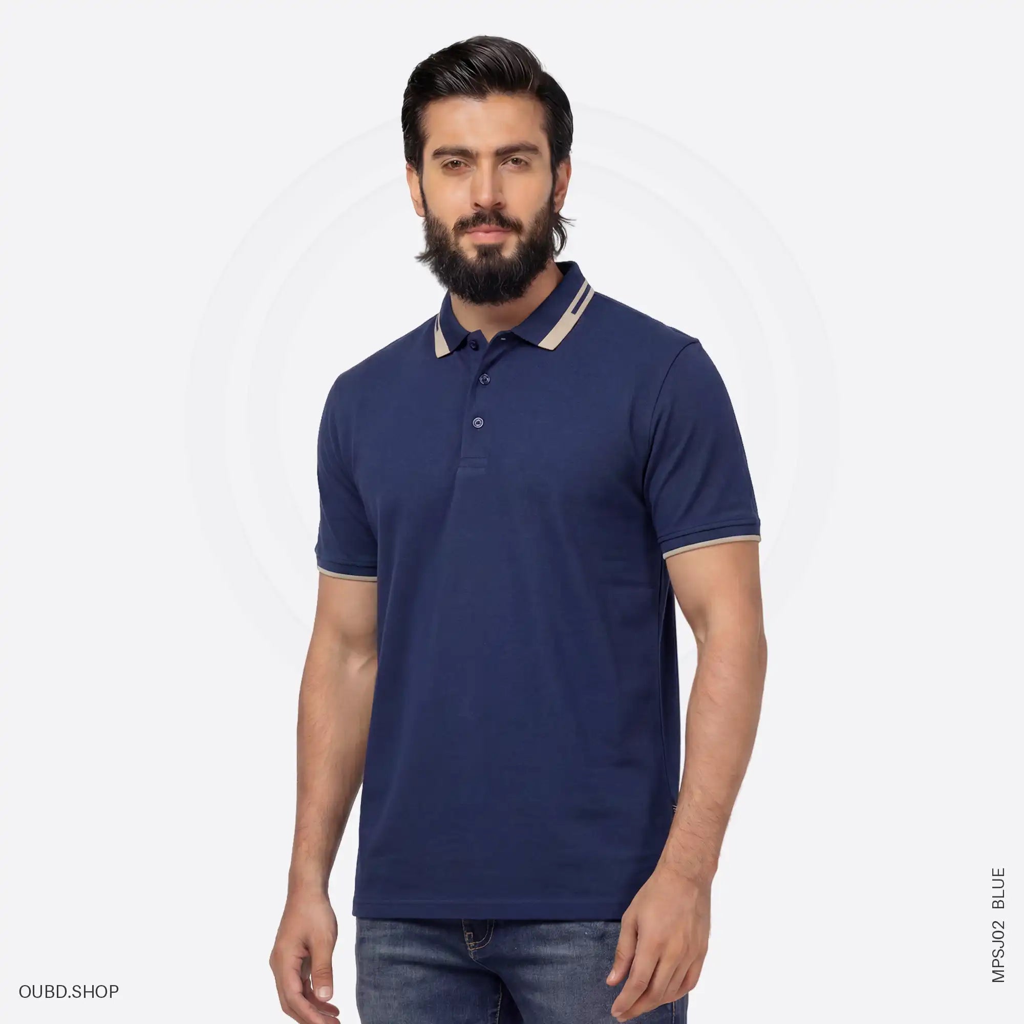 MENS PREMIUM SINGLE JERSEY POLO T-SHIRT - OUBD