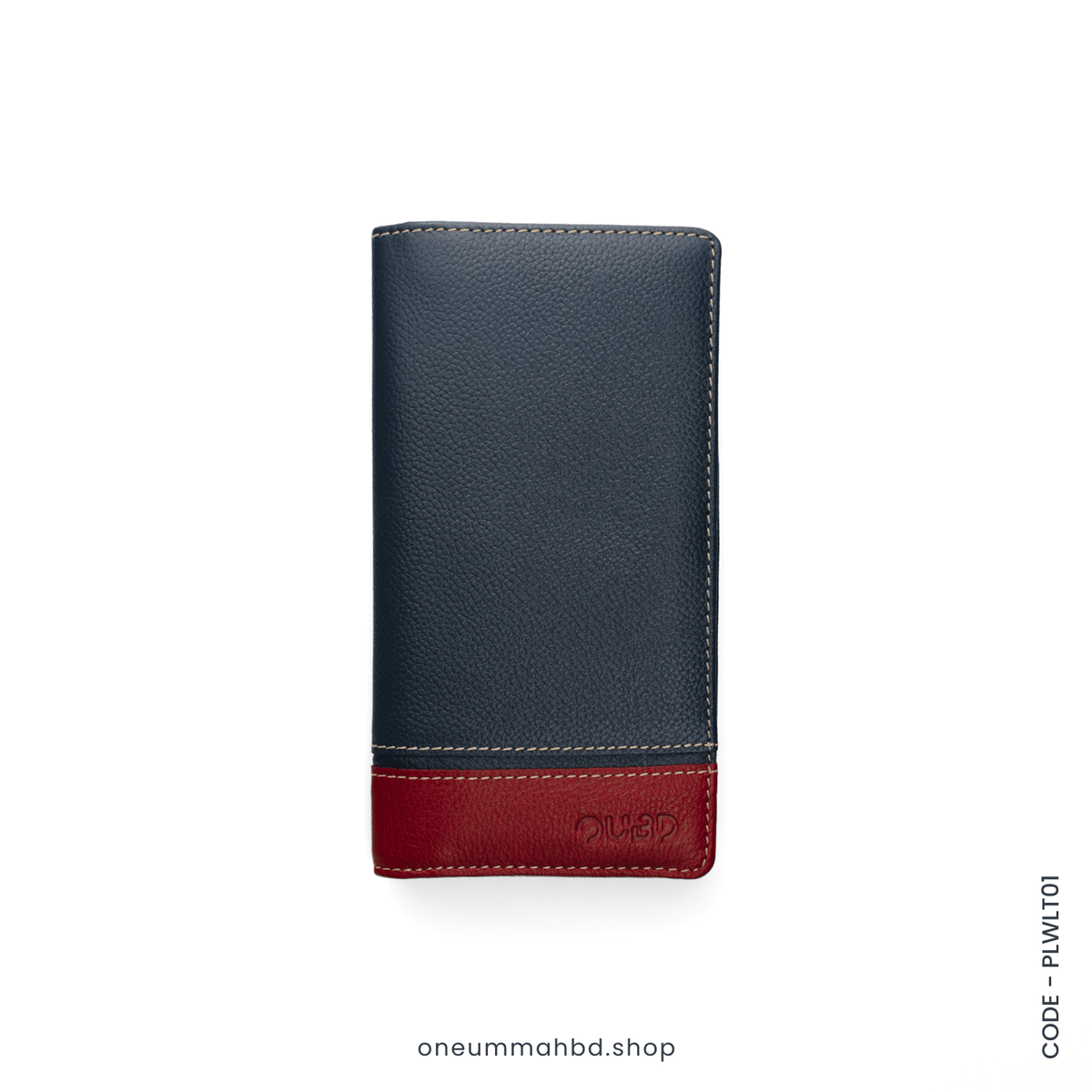 GENUINE LEATHER LONG WALLET STYLE-01 NAVY - OUBD