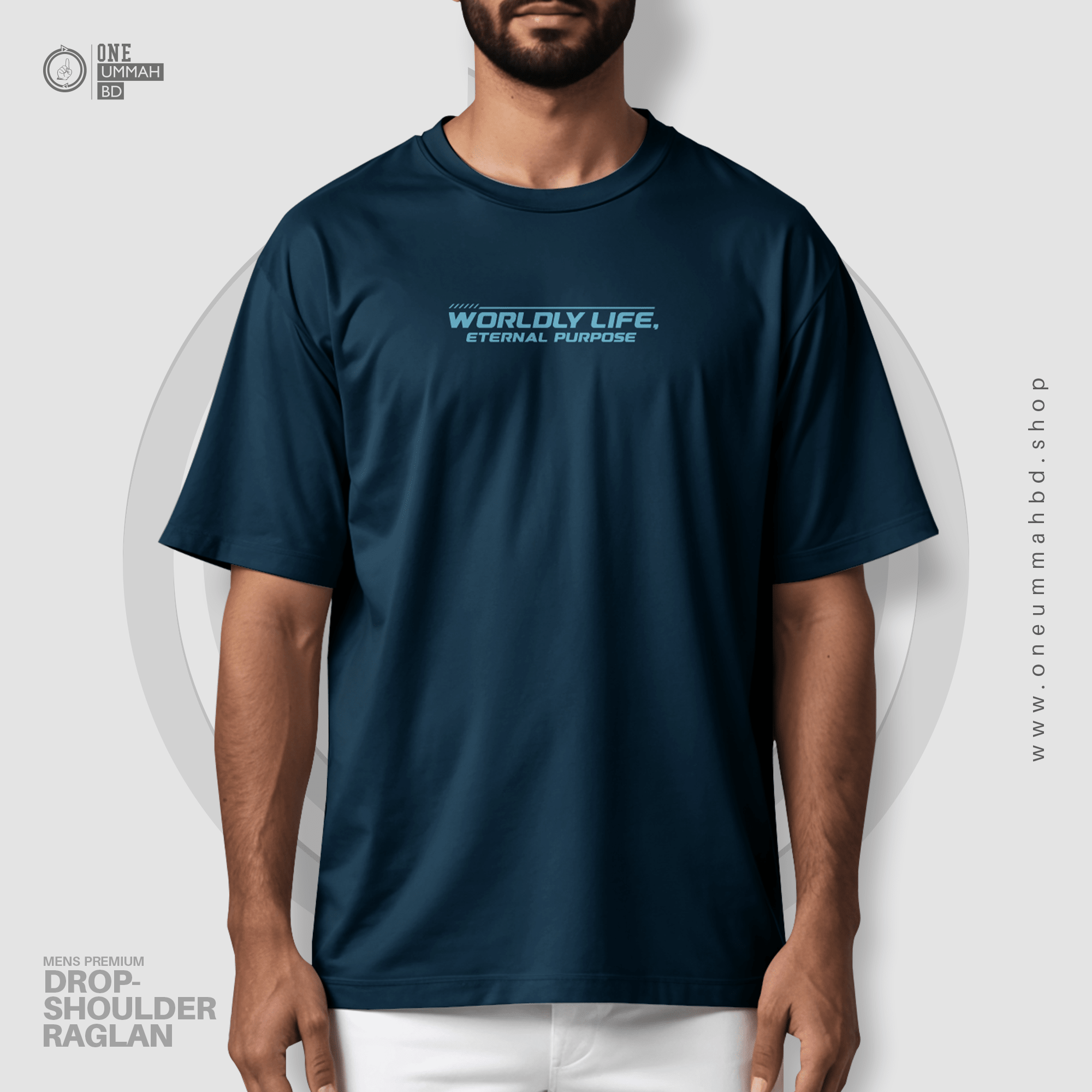 DROP SHOULDER BACK CANVAS - WORLDLY LIFE - OUBD