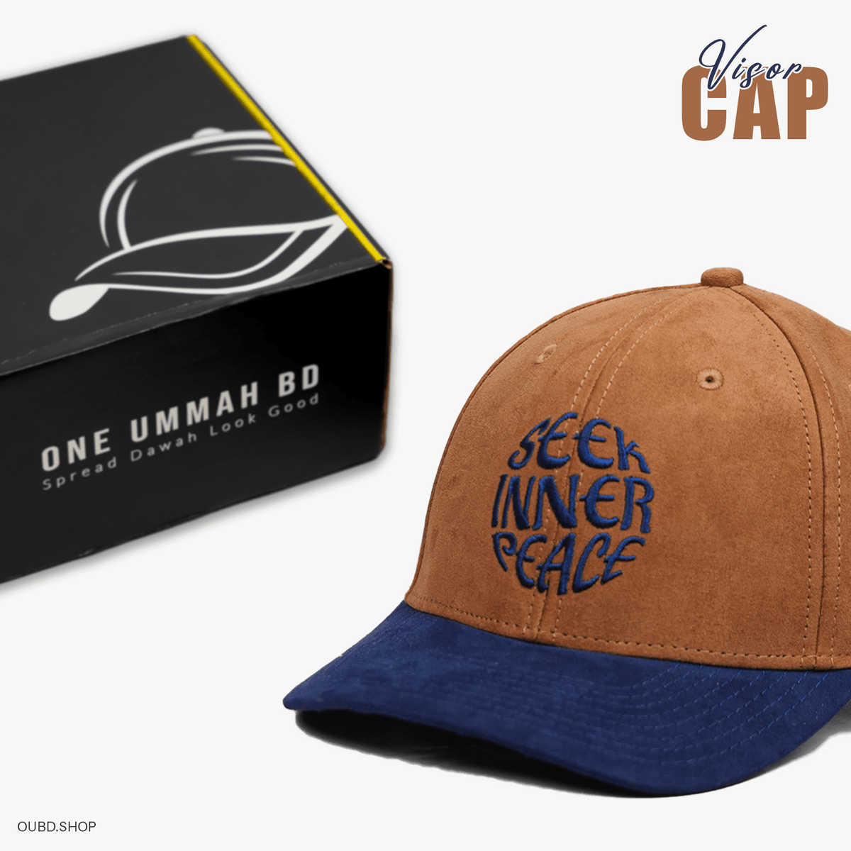 SPECIAL SUEDE VISOR CAP SEEK INNER PEACE - OUBD
