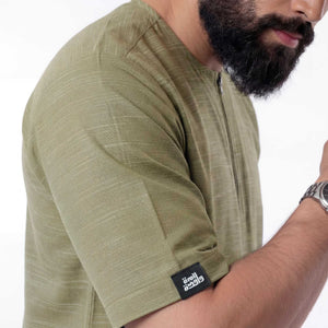 MENS PREMIUM HALF SLEEVE THOBE - OUBD