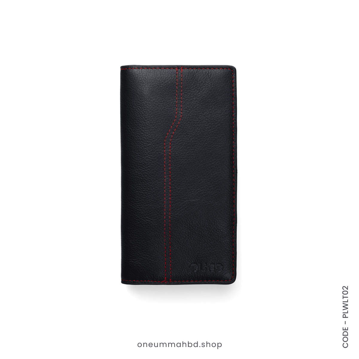 GENUINE LEATHER LONG WALLET STYLE-02 BLACK - OUBD