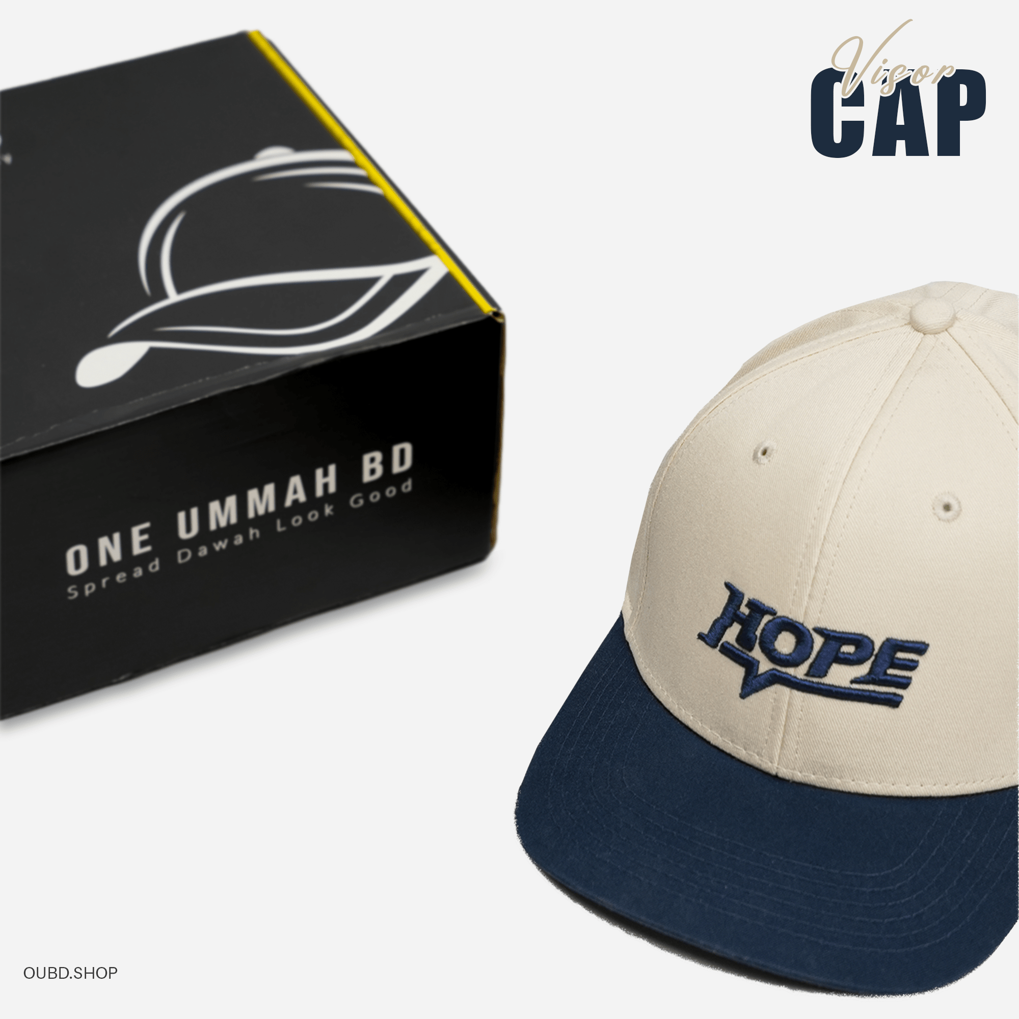 SPECIAL TWILL VISOR CAP - HOPE - OUBD