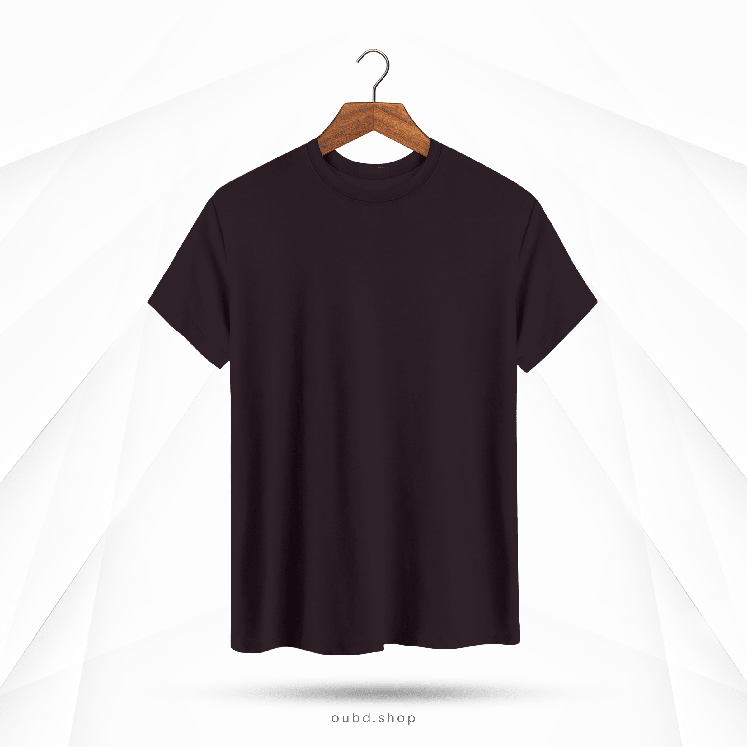 MENS SOLID CLASSIC T-SHIRT REDDISH MAGENTA - OUBD