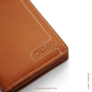 GENUINE LEATHER LONG WALLET STYLE-02 CAMEL - OUBD