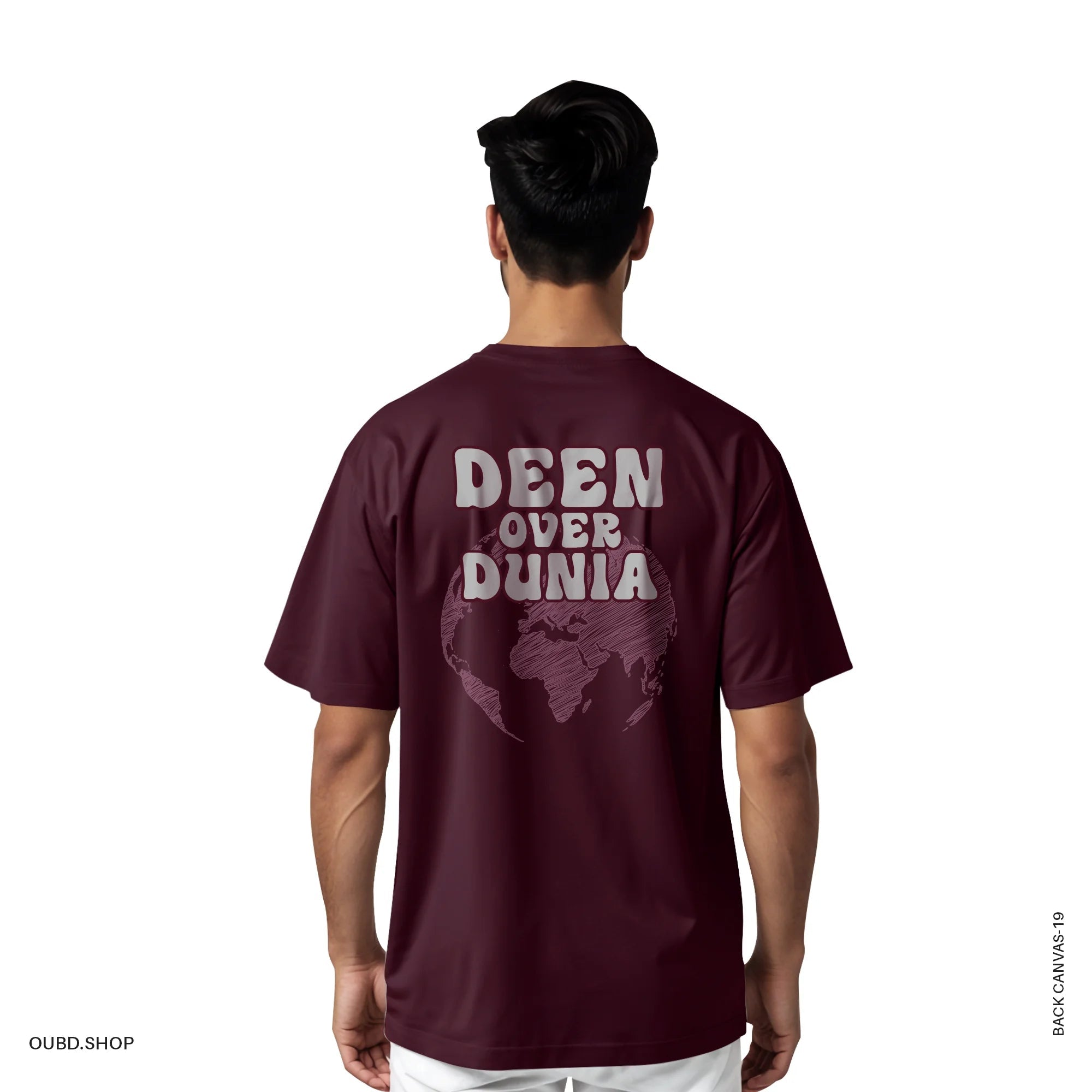 DROP SHOULDER BACK CANVAS-DEEN OVER DUNIA V2 - OUBD