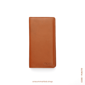 GENUINE LEATHER LONG WALLET STYLE-05 CAMEL - OUBD