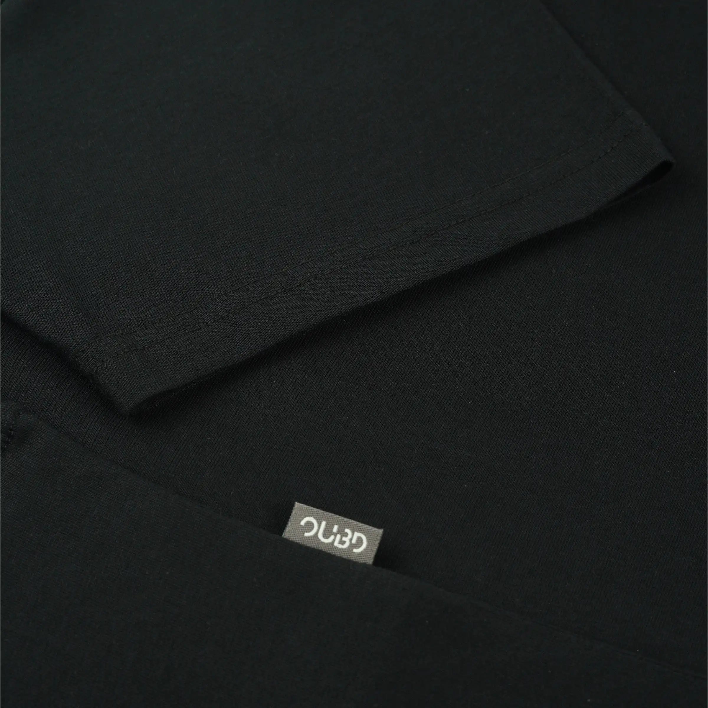 MENS SOLID PREMIUM T-SHIRT BLACK - OUBD