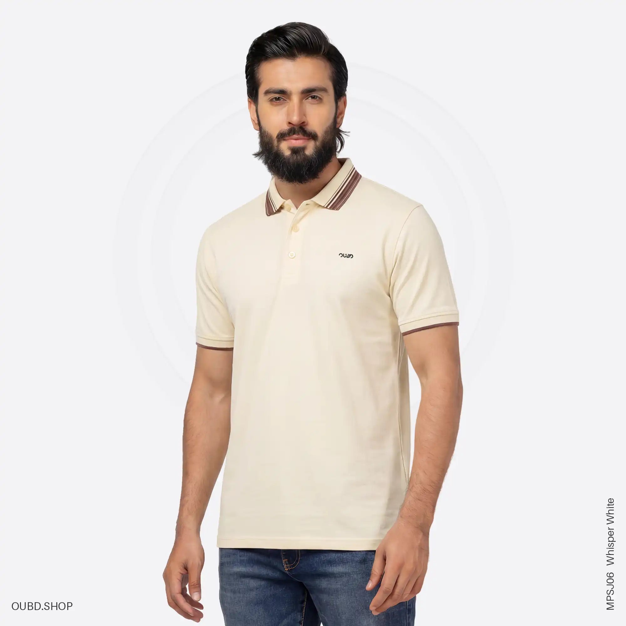 MENS PREMIUM SINGLE JERSEY POLO T-SHIRT - OUBD
