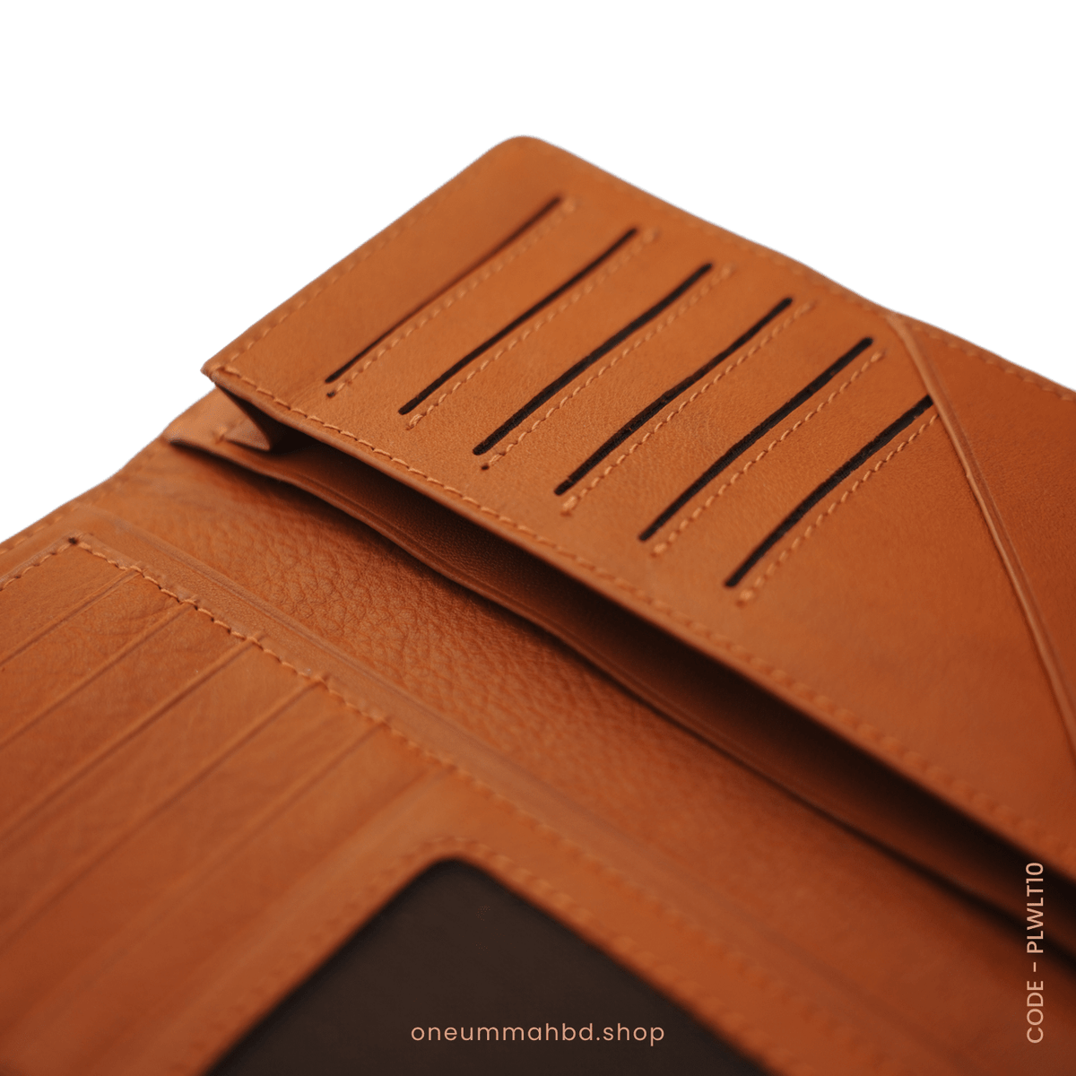 GENUINE LEATHER LONG WALLET STYLE-05 CAMEL - OUBD