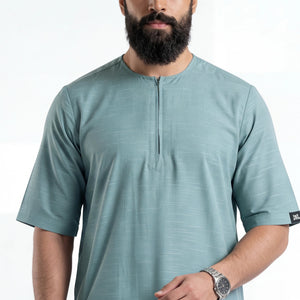 MENS PREMIUM HALF SLEEVE THOBE - OUBD