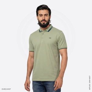 MENS PREMIUM SINGLE JERSEY POLO T-SHIRT - OUBD