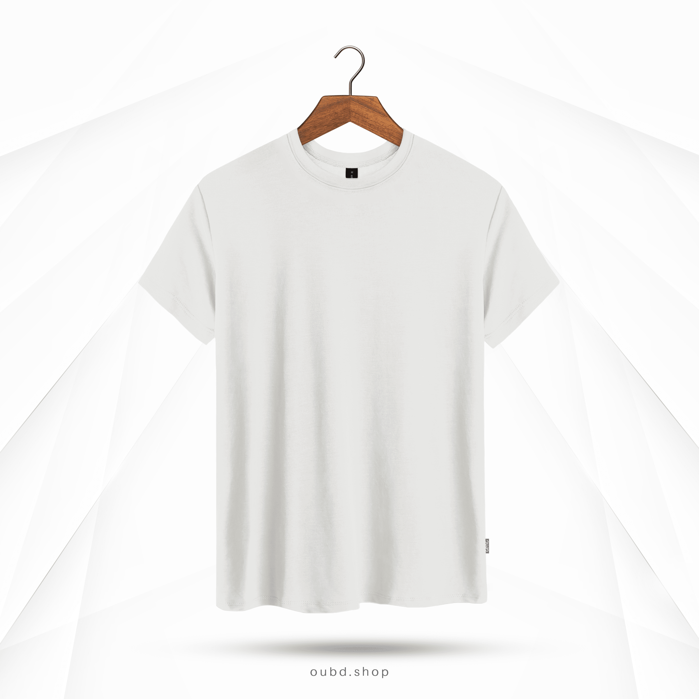 MENS SOLID PREMIUM T-SHIRT WHITE - OUBD