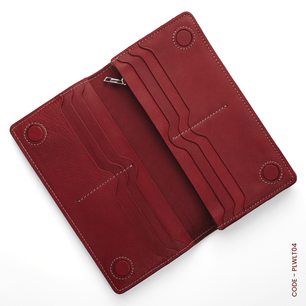 GENUINE LEATHER LONG WALLET STYLE-02 CHOCOLATE - OUBD