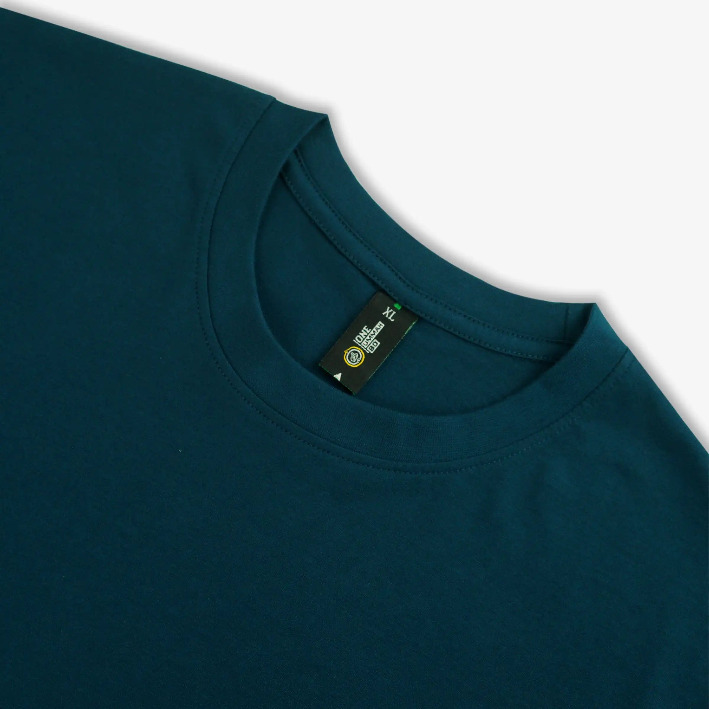 MENS SOLID PREMIUM T-SHIRT TURKISH BLUE - OUBD