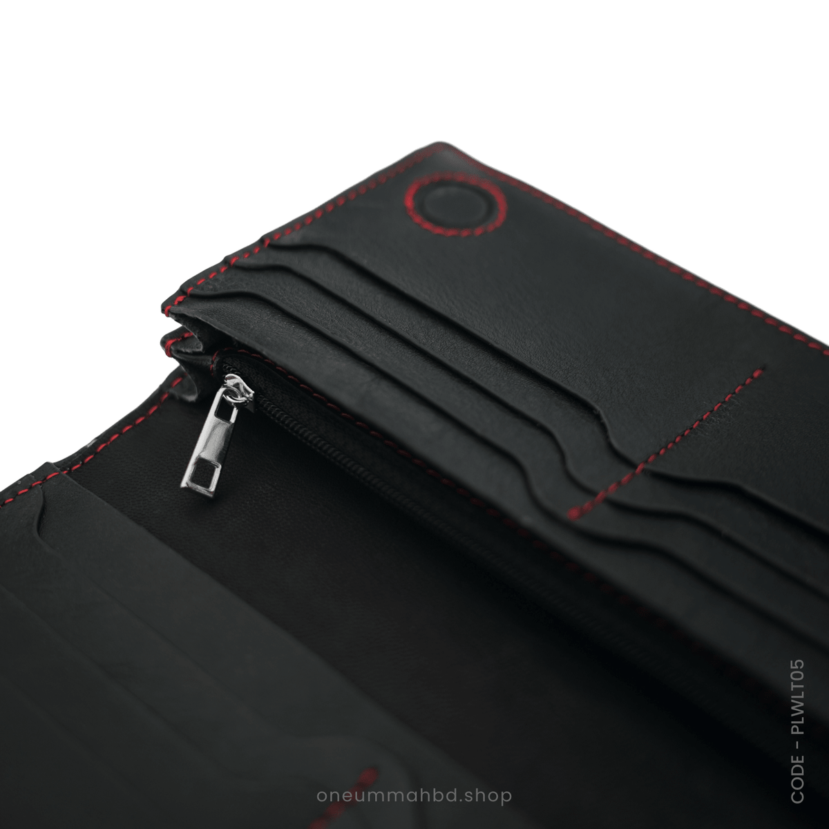 GENUINE LEATHER LONG WALLET STYLE-03 BLACK - OUBD