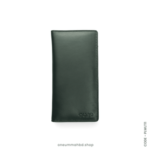 GENUINE LEATHER LONG WALLET STYLE-05 GREEN - OUBD