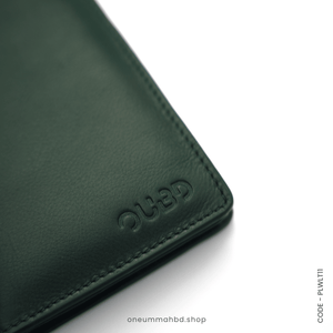 GENUINE LEATHER LONG WALLET STYLE-05 GREEN - OUBD