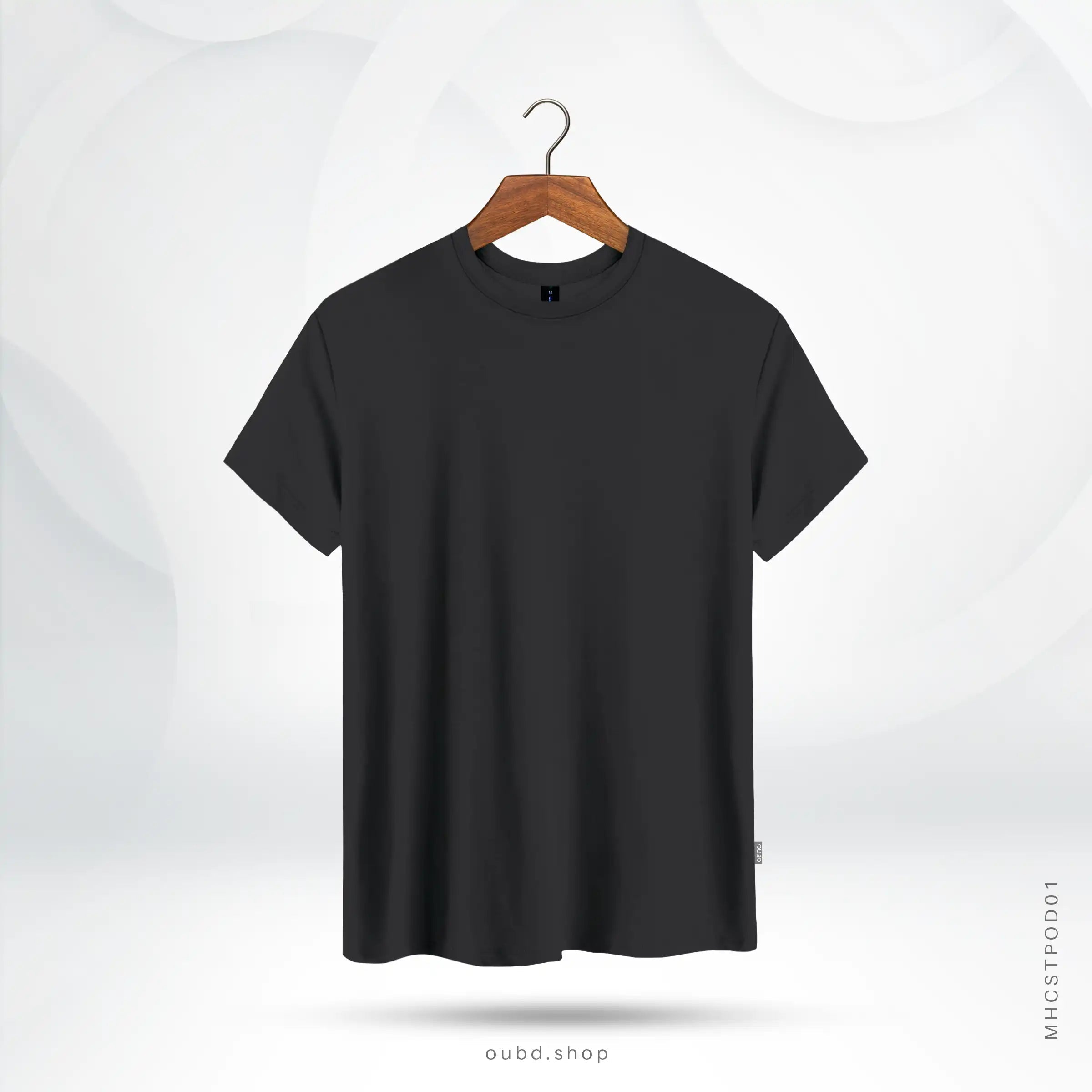 MENS SOLID CLASSIC T-SHIRT INK ASH - OUBD