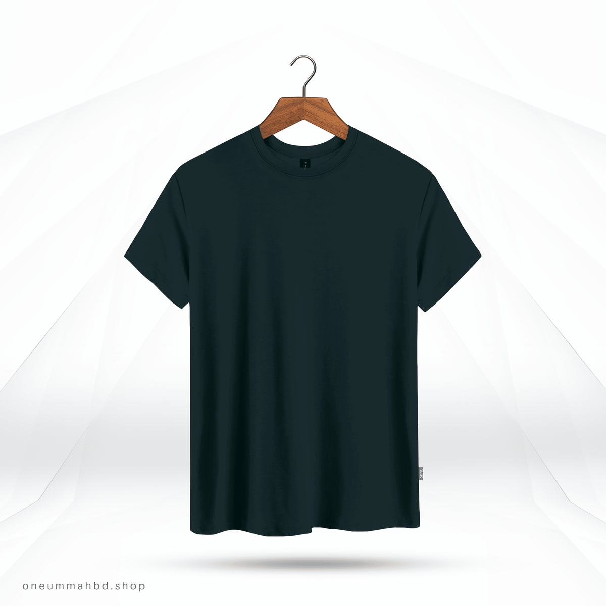 MENS SOLID CLASSIC T-SHIRT EVERGREEN - OUBD