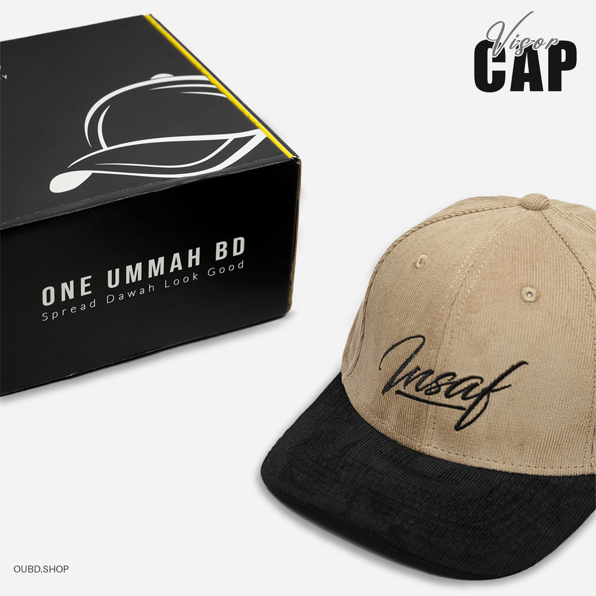 SPECIAL CORDUROY VISOR CAP - INSAF - OUBD