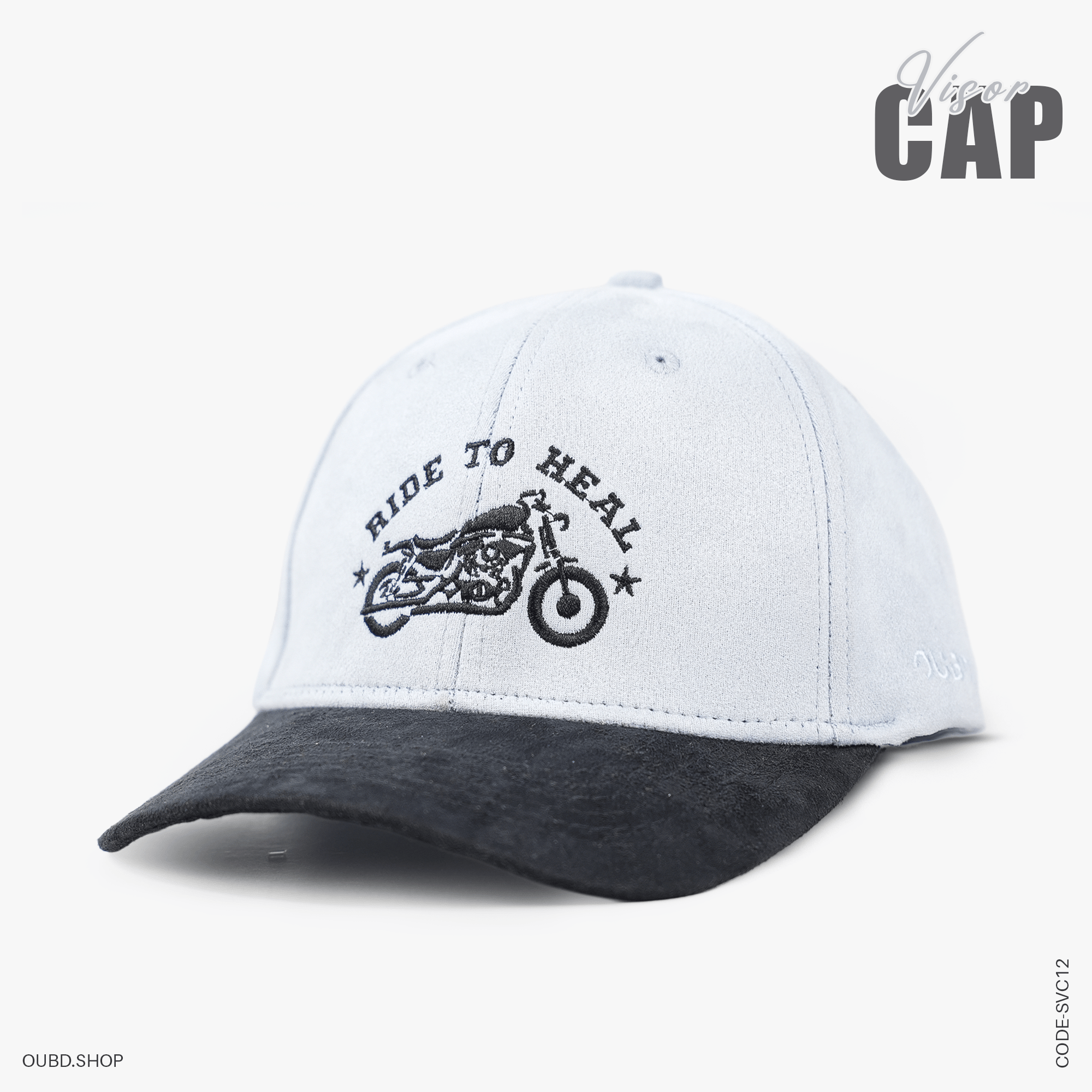 SPECIAL SUEDE VISOR CAP RIDE TO HEAL - OUBD