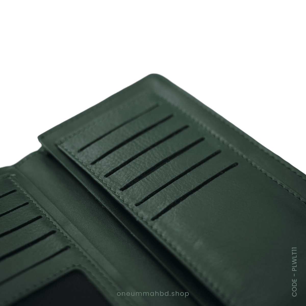 GENUINE LEATHER LONG WALLET STYLE-05 GREEN - OUBD