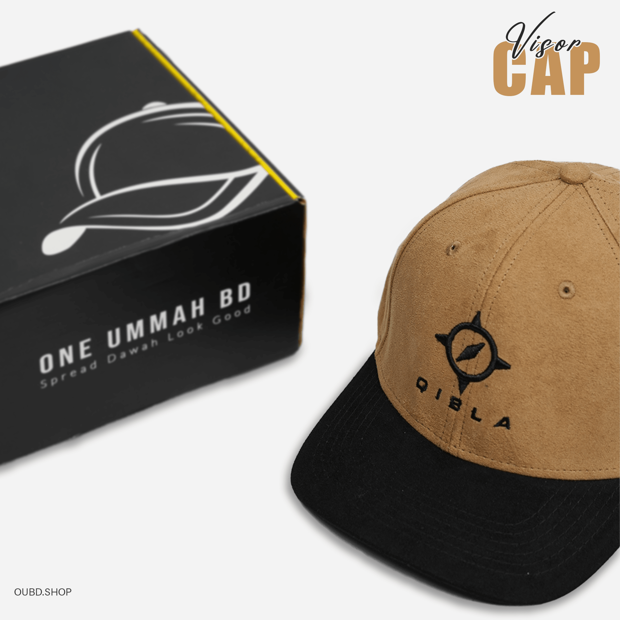 SPECIAL SUEDE VISOR CAP - QIBLAH - OUBD