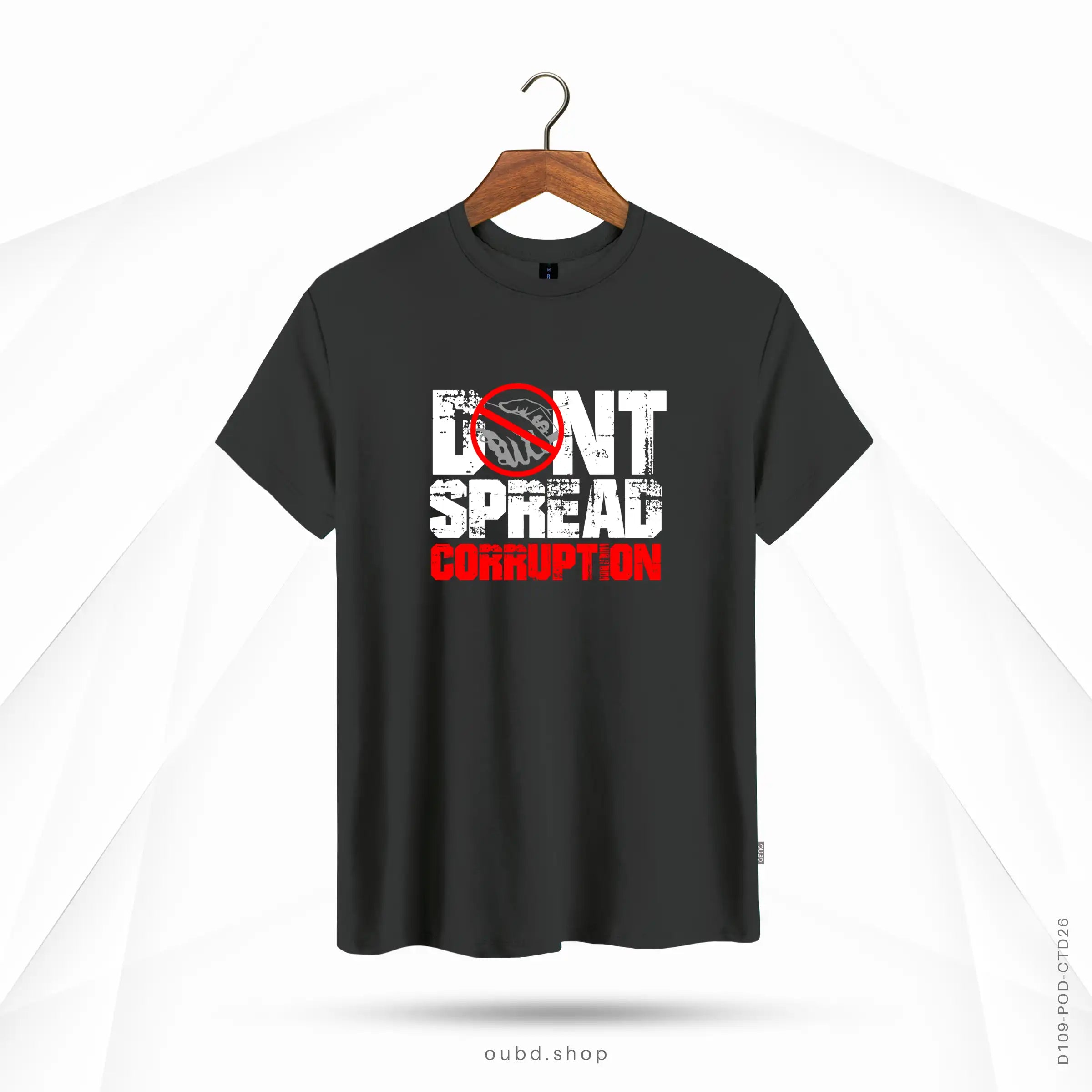 DON'T SPREAD CORRUPTION - CHARCOAL